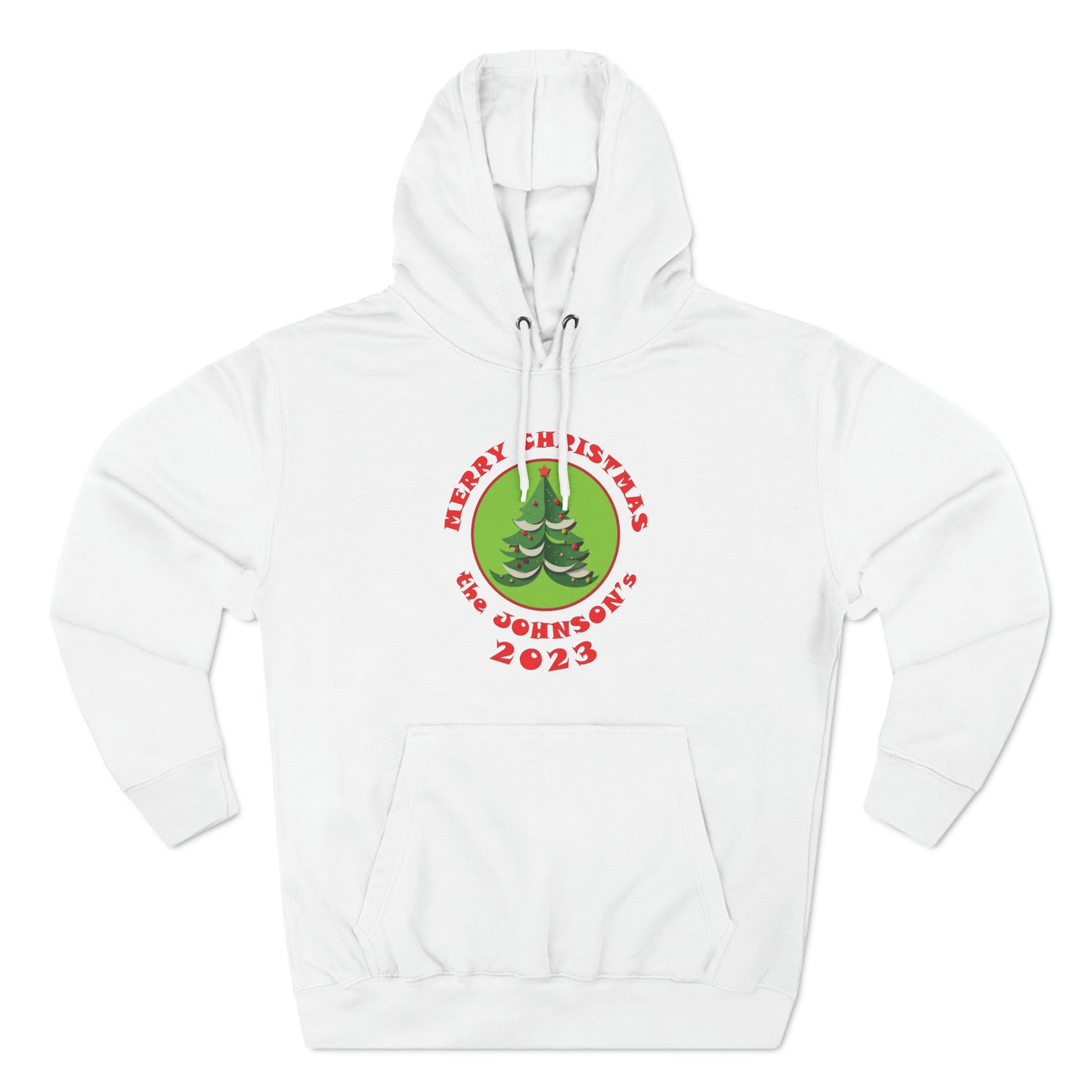 Personalized Custom Christmas Fleece Hoodie